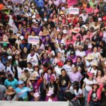 Venezolanas marcharon con alegría en el Día Internacional de la Mujer Trabajadora