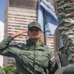 Mujeres venezolanas se movilizan en Caracas en defensa de la paz y la soberanía
