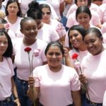 Vanguardia femenina se concentra en Caracas en defensa de la dignidad y apoyo a la presidenta (E) Delcy Rodríguez Gómez