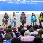 Instituciones del Estado y UNICEF unen esfuerzos técnicos para asegurar un entorno protector a niñas, niños, adolescentes y madres lactantes en los campamentos transitorios